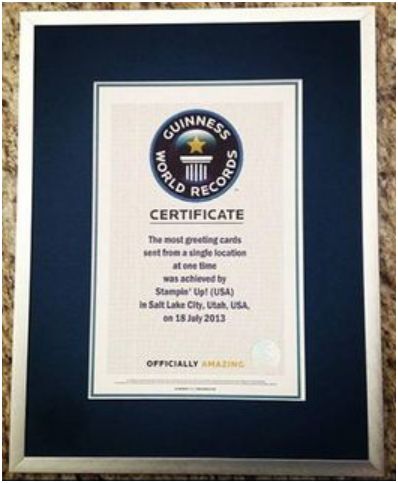 Guinness World Record Plaque