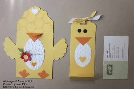 Chick Gift Card Holder in pieces - watermarked