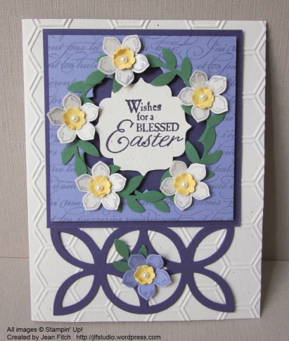 Petite Petals Blessed Easter Card - watermarked