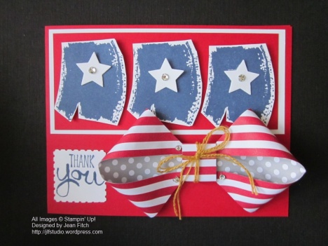 WCC03 Challenge - Old Glory Revised - June 2014 Paper Pumpkin Kit & Work of Art stamp set.  Designed by Jean Fitch