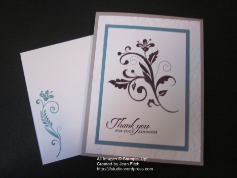 Flowering Flourishes - card from Card Box - Jean Fitch