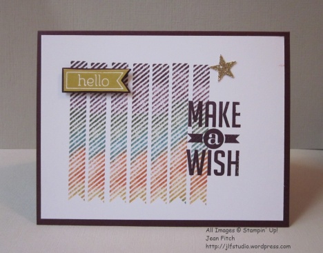Make a Wish Birthday Card - April 2016 Watercooler Blog Hop - Jean Fitch - Perfect Pennants